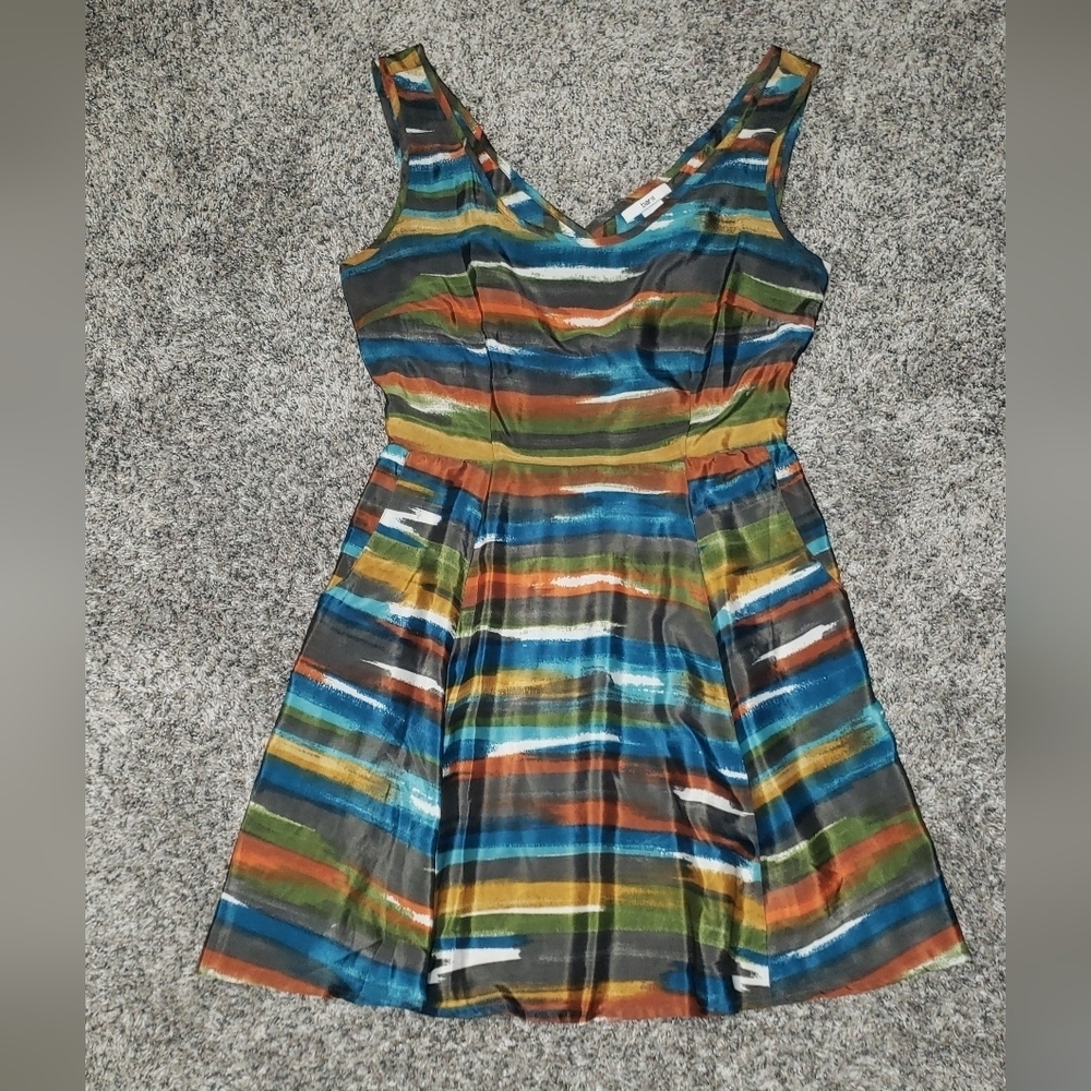 Bar III| A-Line Pleated Sundress with Pockets